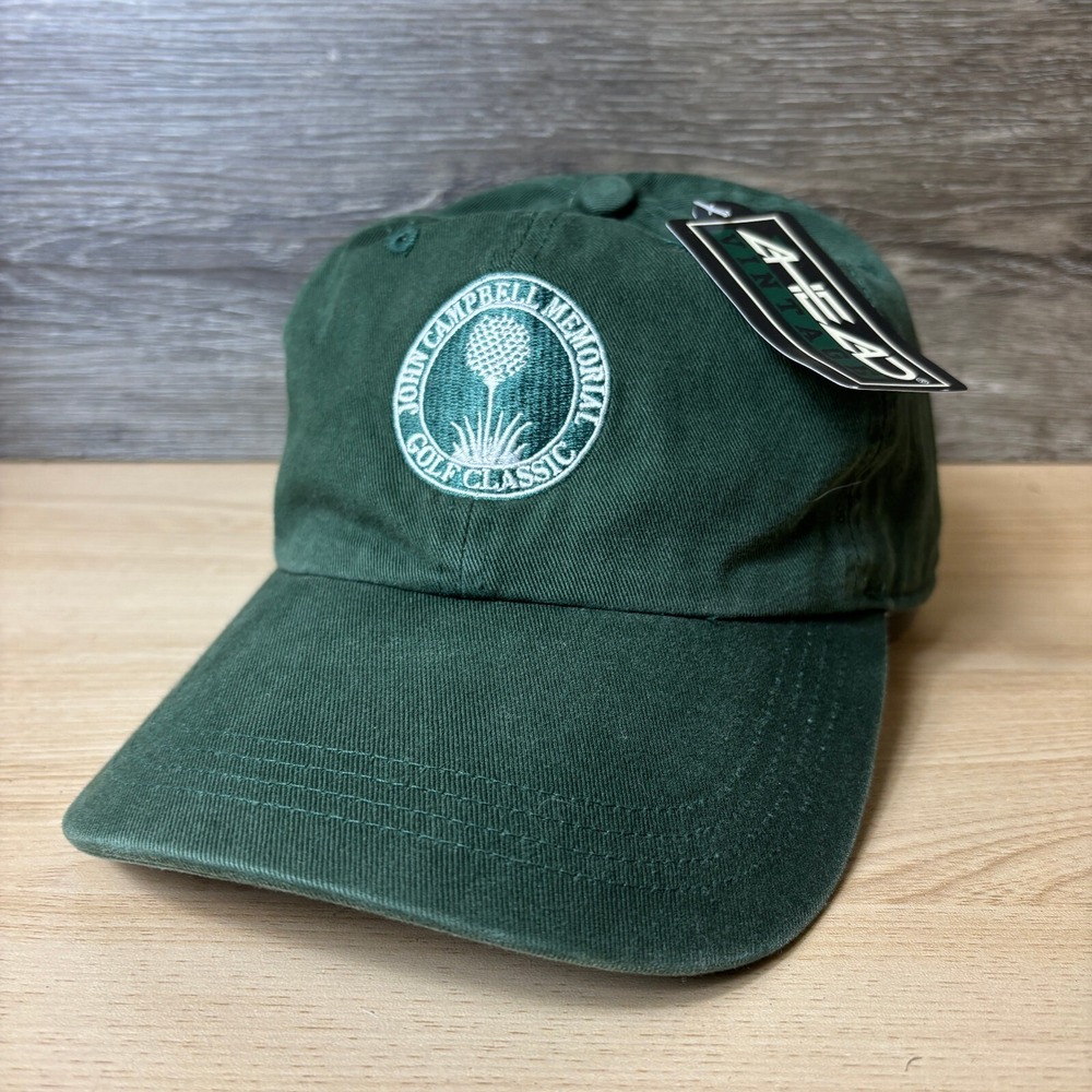 John Campbell Memorial Golf Classic Hat Cap Strap Back Green Golfing Adjustable
